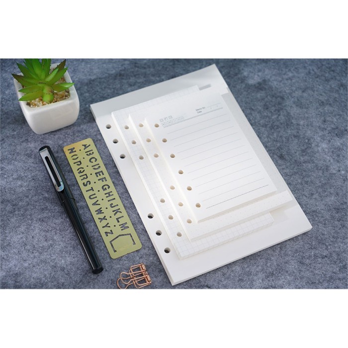 

Kertas Isi Binder Kertas Notebook A5 A6 A7 6 Lubang Hole Refill Ulang Ring Lo