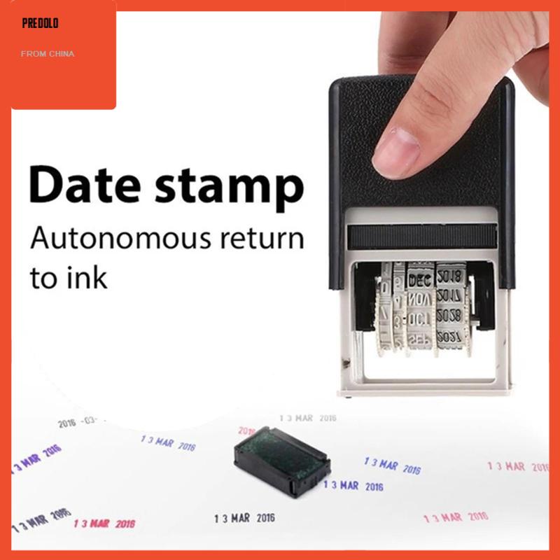 [Predolo] Stempel Tanggal Self Inking Dengan Adjustable Date Album Card Making Print Stamp