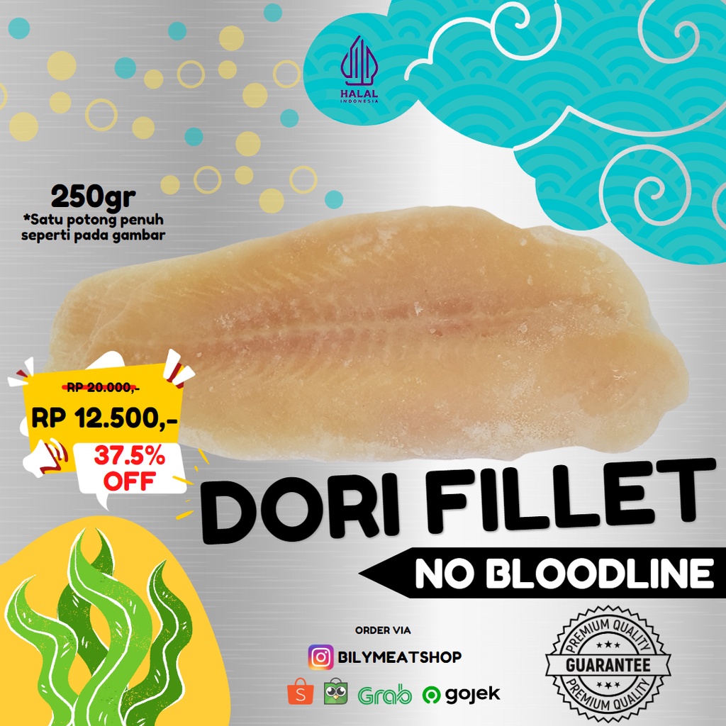 

Dori Fillet No Bloodline (NBL) 250 gr / 500 gr / 1 kg
