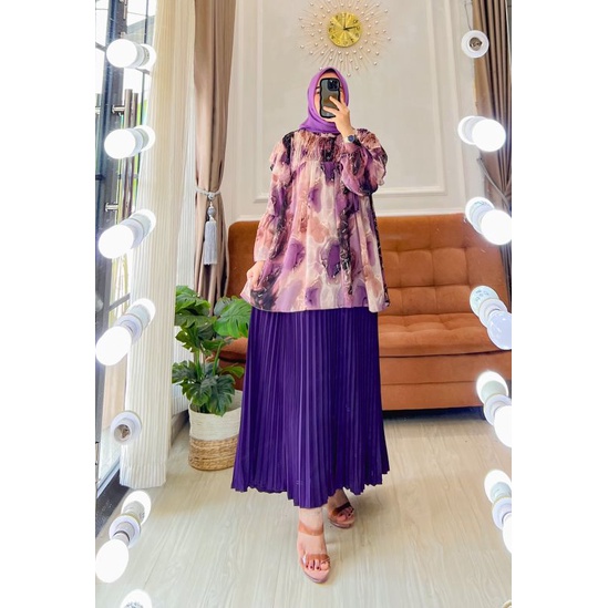 KEJORA SET BLOUSE + ROK PLISKET BY NABIL