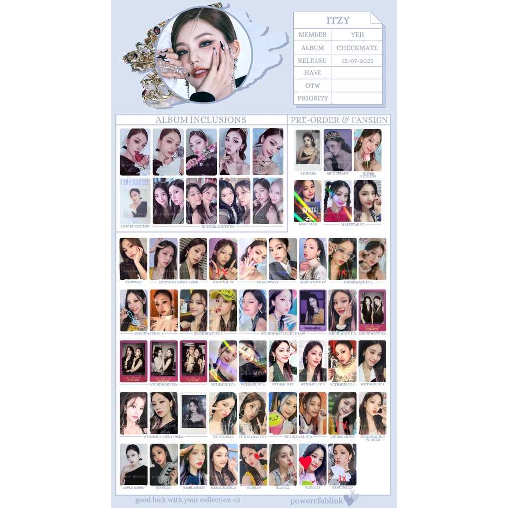 BENE ITZY YEJI CHECKMATE