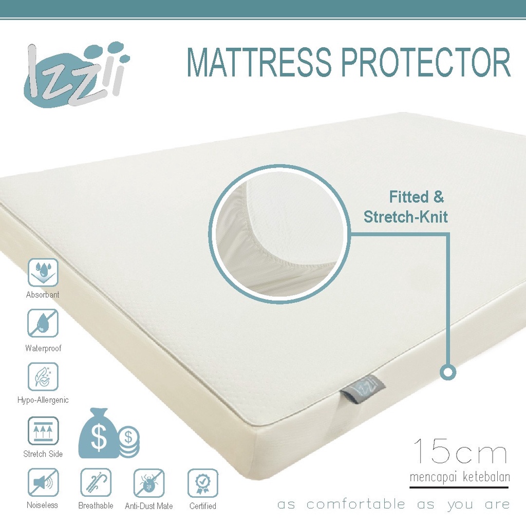 Izzii Mattress Protector | Matras Pelidung Kasur