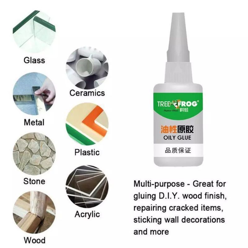 

Lem Tree Frog Original Super Glue Kuat Serbaguna / Lem Cairan Perekat Bening/Lem Sepatu Sendal Kayu
