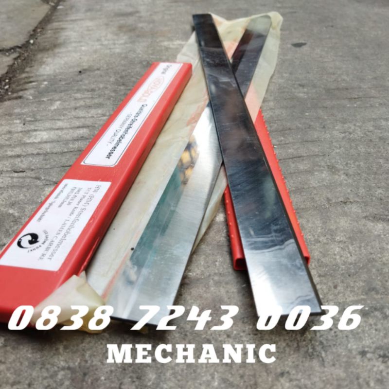 

Pisau Planer duduk Jointer 510x30x3 TCT KADUR PLANER KNIFE 51 CM mata planer kadur Germany TCT size panjang 610 mm lebar 30 mm tebal 3 mm