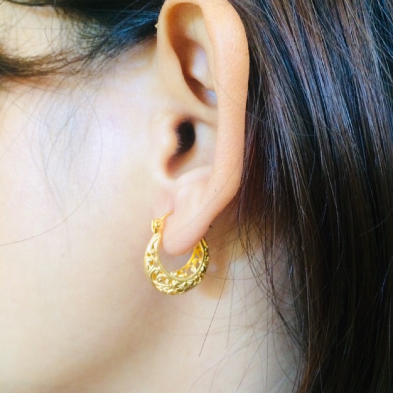 anting sabit bali//gold &amp; silver