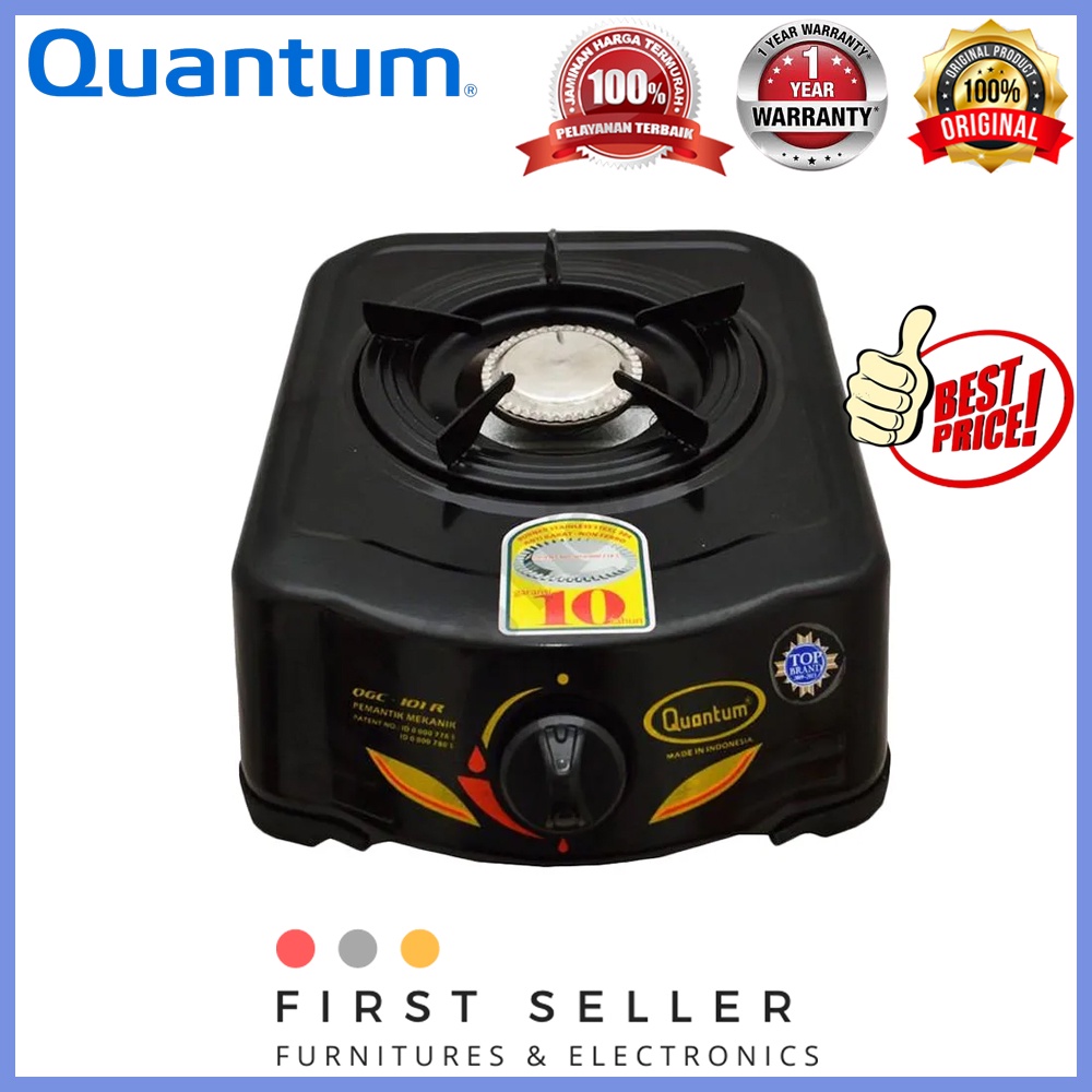 QUANTUM KOMPOR QGC-101 R / QGC 101 R (1 TUNGKU) GARANSI RESMI