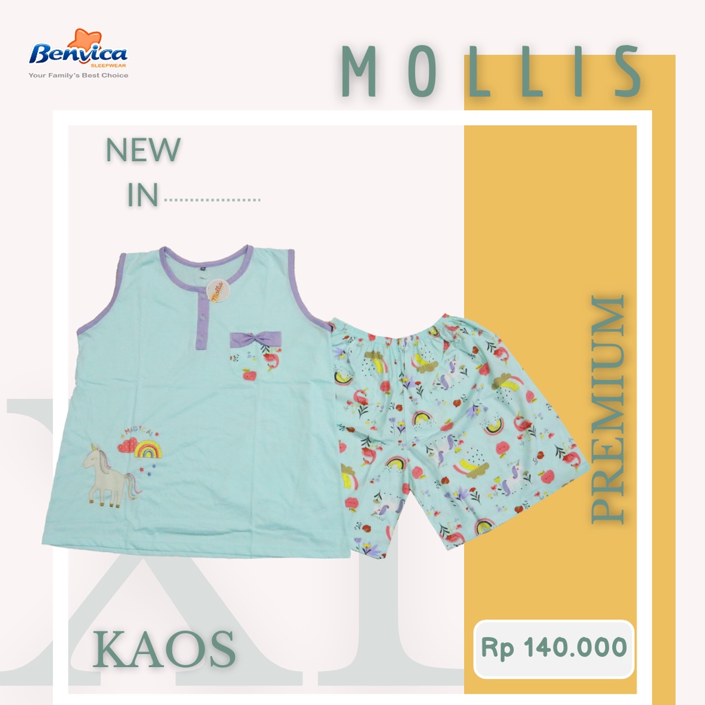 BAJU TIDUR CELANA PENDEK KAOS XL MOLLIS AL - A