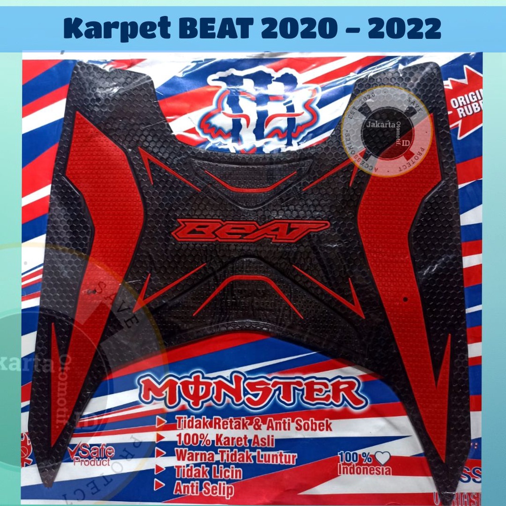 Karpet Honda Beat LED 2020 - 2022 ALL NEW pijakan kaki