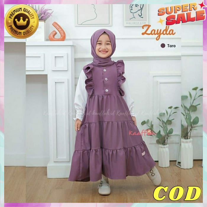 Dress Kid Muslimah Pakaian Muslim Baju Gamis Dress Wanita Ghamis Model Kekinian Cewek Baju Anak Pere