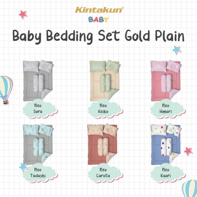 Kintakun Baby Bedding Set + Comforter Gold Neo Katun Anti Bakteri