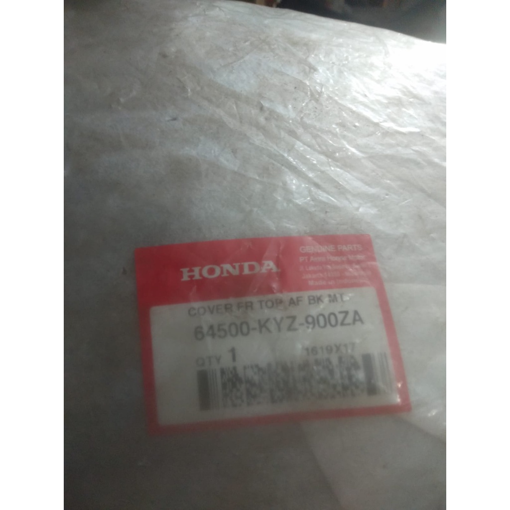 COVER PERISAI/PANEL DEPAN SUPRA X 125 HELMIN 64500-KYZ-900ZA ASLI HONDA