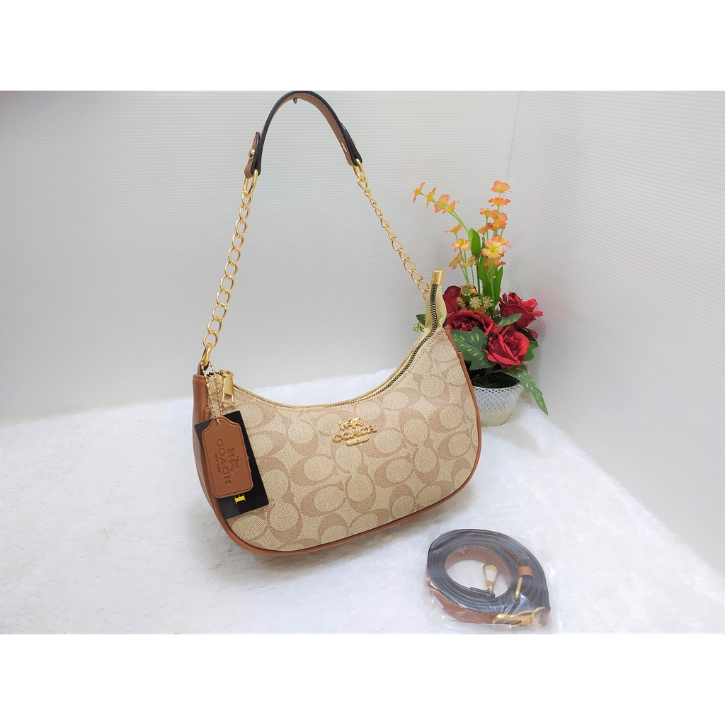 Shoulderbag wanita co*chh teri tas slempang wanita 2 tali bahan kanvas kualitas import