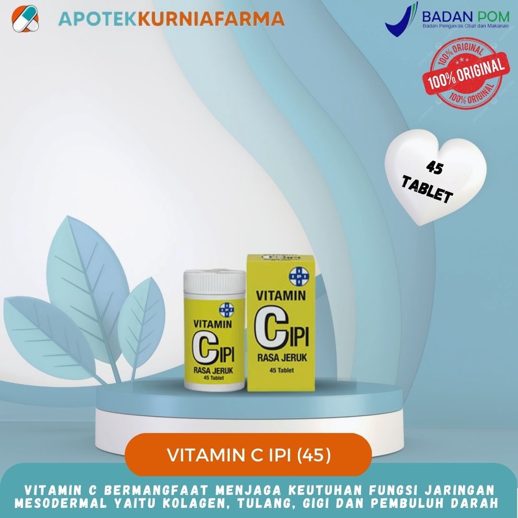 Vitamin C IPI Tablet Kunyah (isi 45)