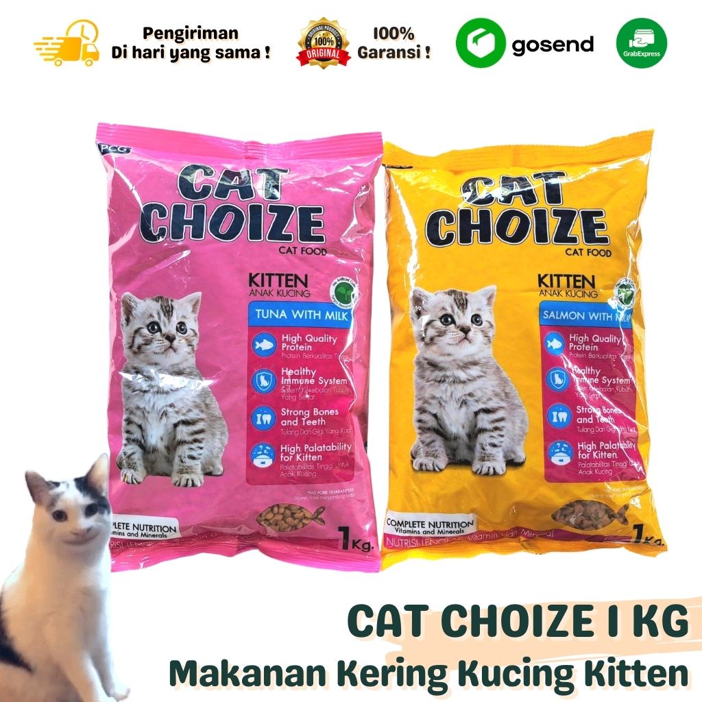 Makanan Kering Dry Cat Food CAT CHOIZE Kitten 1 KG Freshpack