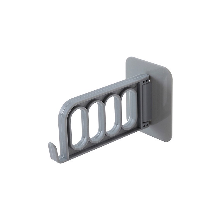 [XOQ] GANTUNGAN DINDING TEMPEL 4 KAIT / HANGER BAJU TEMPEL 4 LUBANG 1 KAIT / GANTUNGAN LIPAT SERABAGUNA