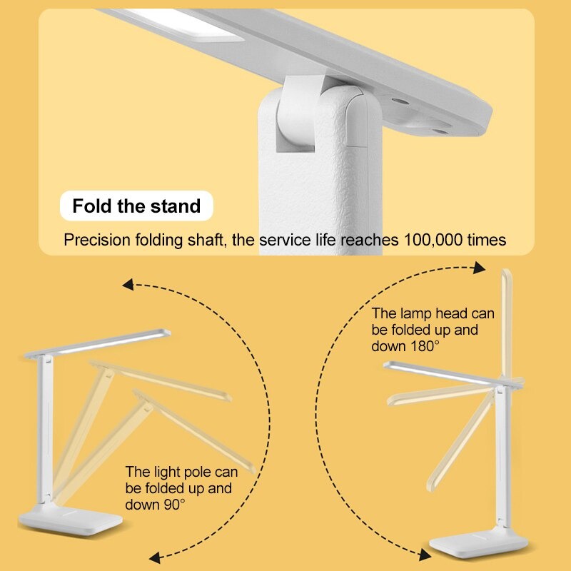 ( 100% BARANG ORI ) NEWSTYLE Lampu Meja Belajar LED Eye Protection USB Rechargeable - K8E-PRO