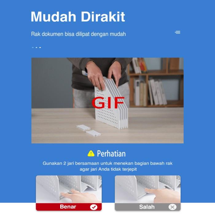 

Deli File Tray / Rak Box File Fleksibel Bahan Plastik 4 Sekat 78996