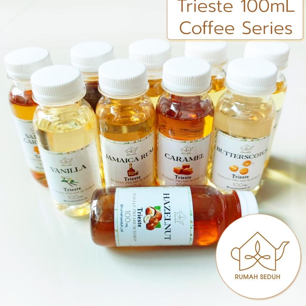 

Laris Trieste Syrup 100mL Coffee Syrup : Caramel, Vanila, Rum, Hazelnut, Almond QTR