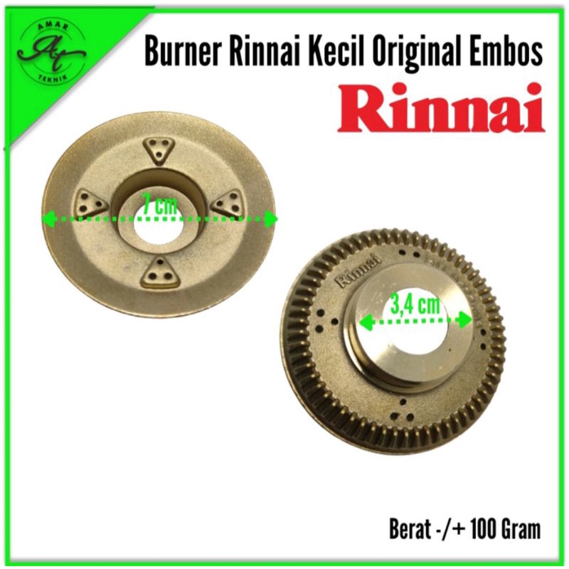 Burner kuningan untuk kompor gas RINNAI KECIL original