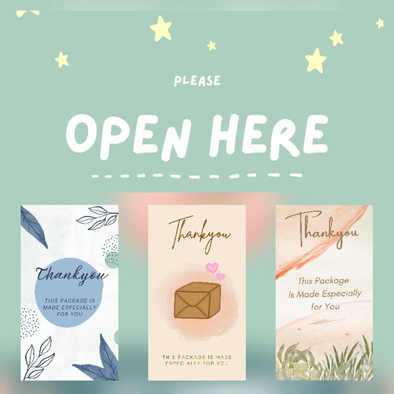 

2 lembar/10pcs Stiker Segel Box Termurah / Sticker / Label / Box Paket