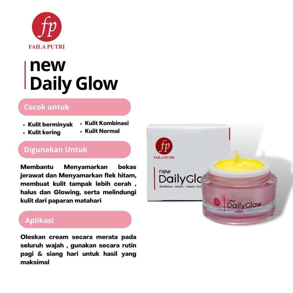 New Daily Glow Faila Putri / Whitening Daily Glow SPF30 - whitening cream