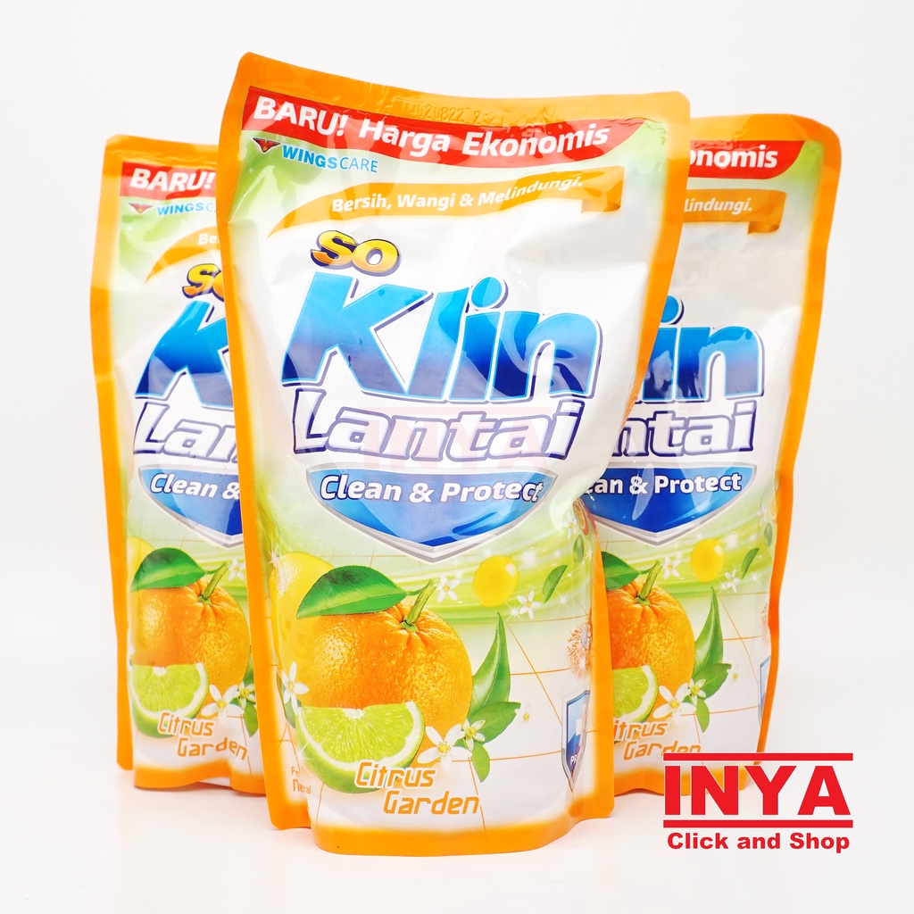SOKLIN LANTAI  CITRUS GARDEN CLEAN &amp; PROTECT 700ml - Pembersih Lantai