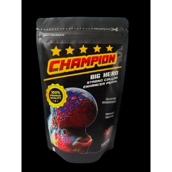 CHAMPION 100GR PAKAN LOUHAN KONTES