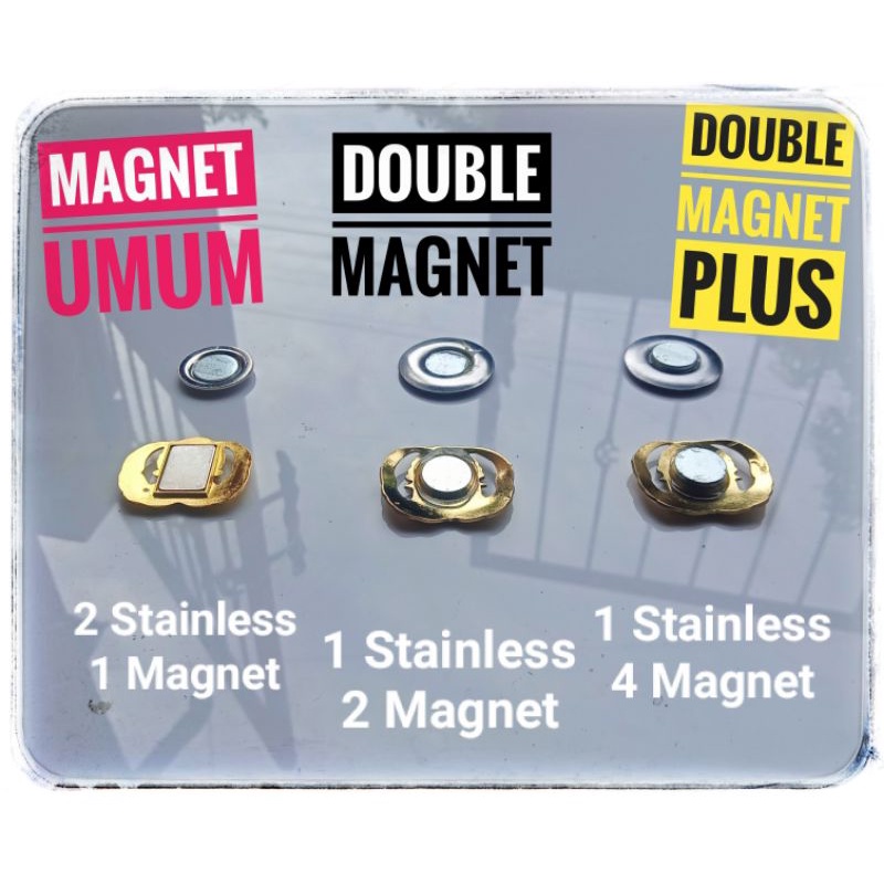 Penjelasan Magnet Pin, Magnet Umum, Double Magnet &amp; Double Magnet PLUS