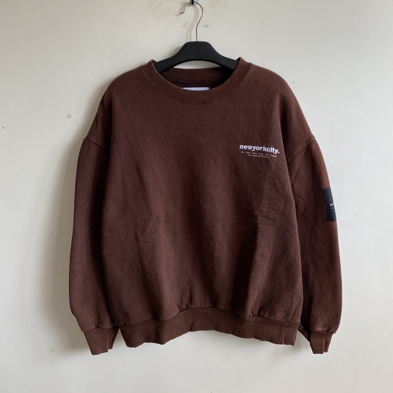 Crewneck new York brown oversize second