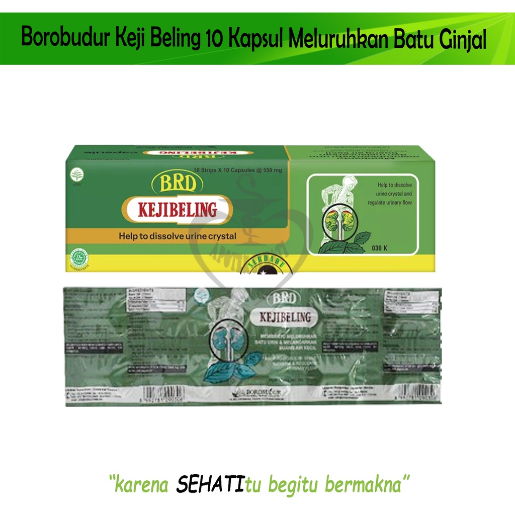 KEJIBELING KAPSUL PELURUH BATU URIN strip