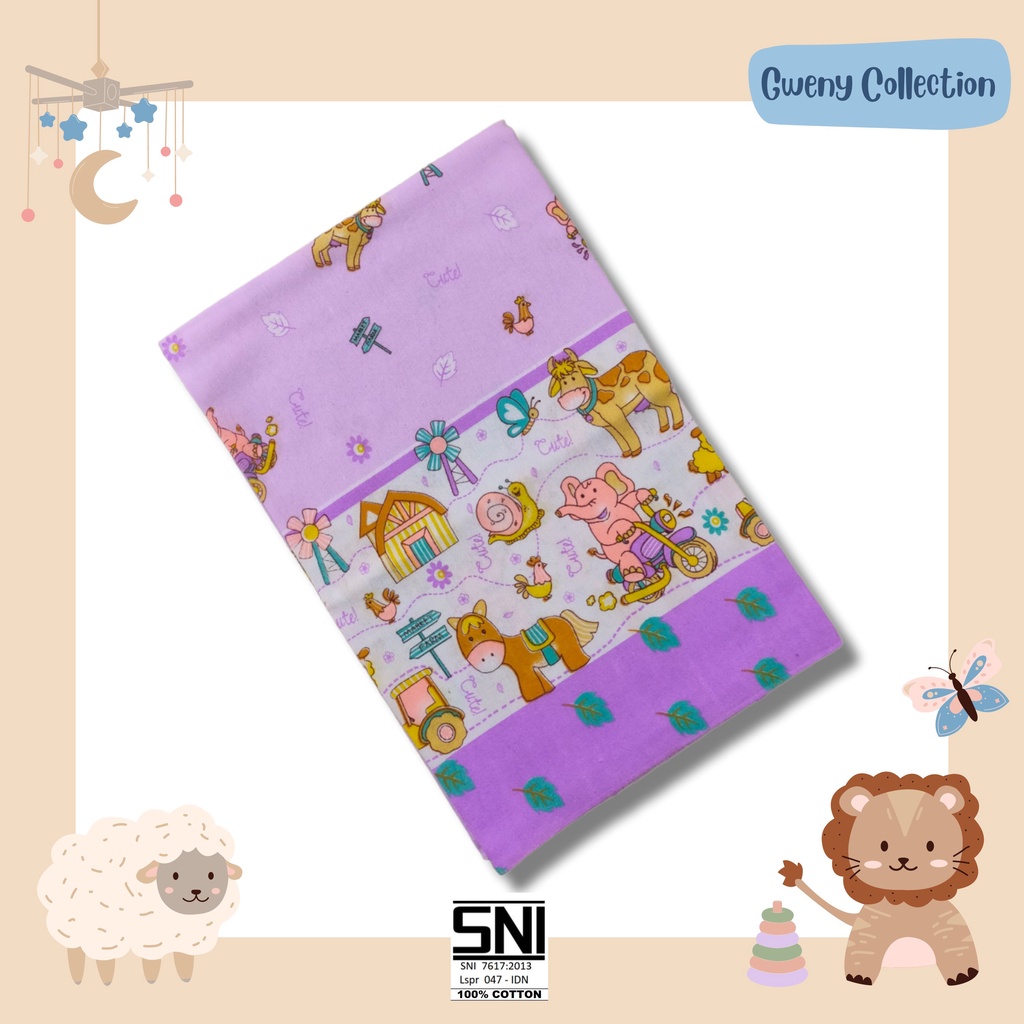 BEDONG BAYI/NEWBORN BEDONG B ANAK UK 120X90 SELIMUT BAYI UNISEX MOTIF (BEDONG B 120X90)