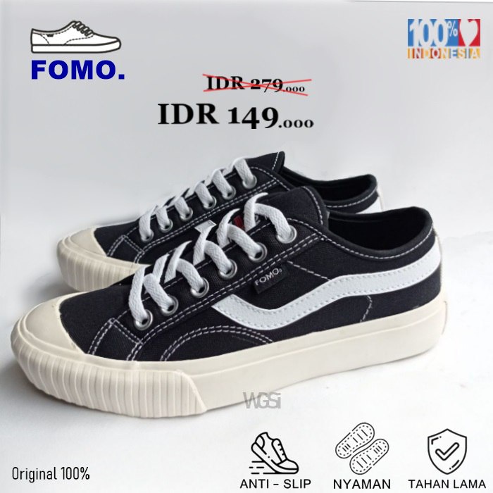 FOMO Classic Low - Sepatu Fomo Compass | Sepatu Sneakers | Sepatu Pria | Sepatu Wanita | Sepatu Seko