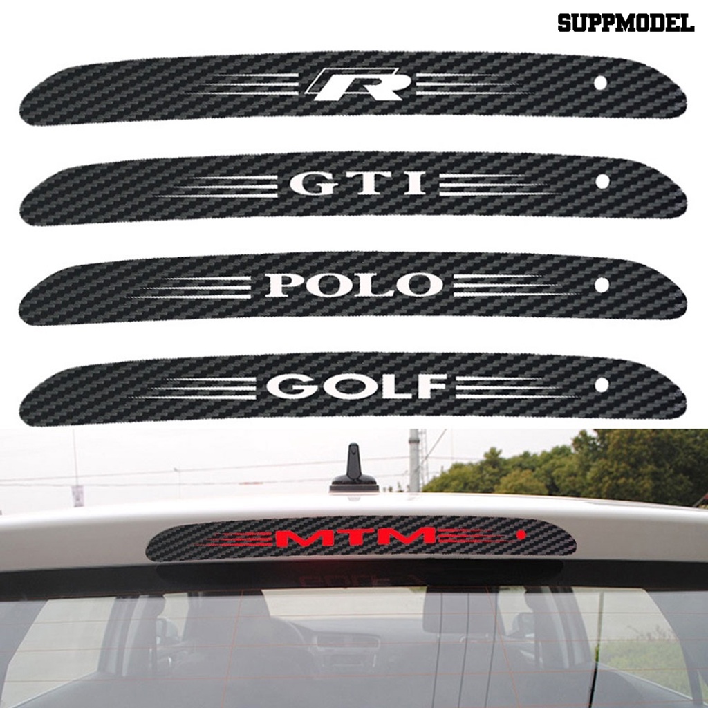 [SM] Self-adhesive Auto Mobil Serat Karbon Stiker Berhenti Lampu Rem Decal Untuk VW Golf Series