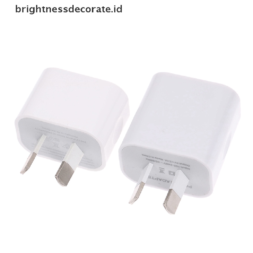 [Birth] Colokan AU Dua Port USB Charger Handphone Adaptor Daya Output DC 5V 2A [ID]
