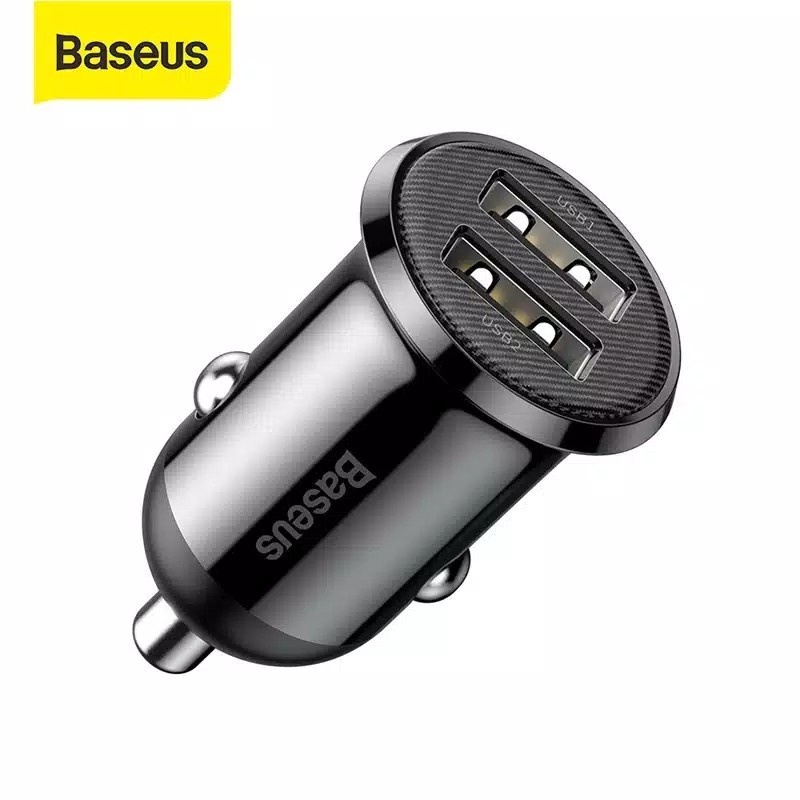 Baseus Original Car Charger GRAIN PRO 2 Dual USB Port Ouput 4.8A Adapter Saver Casan Mobil Adaptor Ori