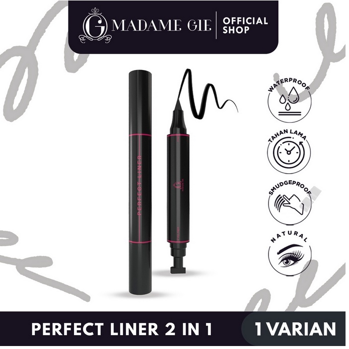 ❤ jselectiv ❤ MADAME GIE Perfect Liner - Eyeliner Black Two In One I Eyeliner stum MADAME GIE