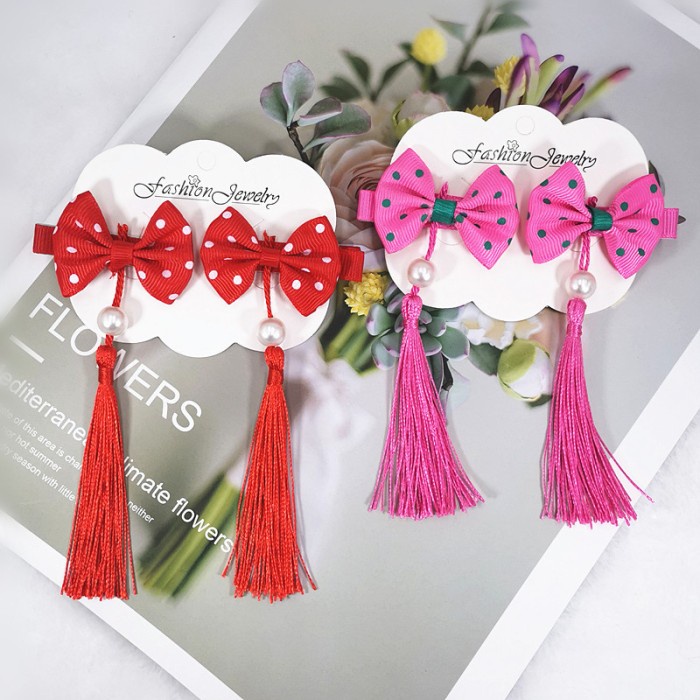 PITA-RAMBUT-ANAK- PITA RAMBUT POLKADOT PITA ANAK IMLEK AKSESORIES BANDO IMLEK PITA MERAH