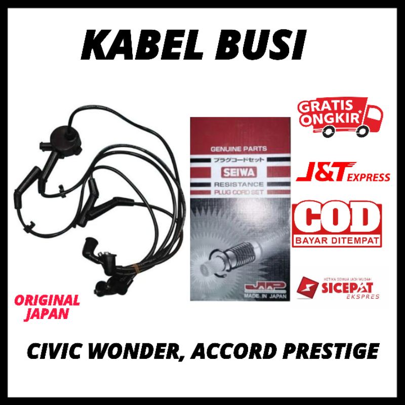 Kabel Busi Civic Wonder 1984 1985 1986 1987, Accord Prestige 1986 1987 1988 1989 JAPAN