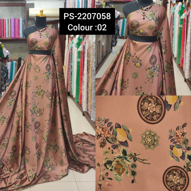 Kain Armany Silky Bunga Salur PS-2207058 no:02
