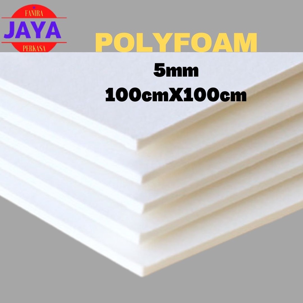 Polyfoam Depron Busa Board Tebal 5mm ukuran 100 X 100cm - FJP