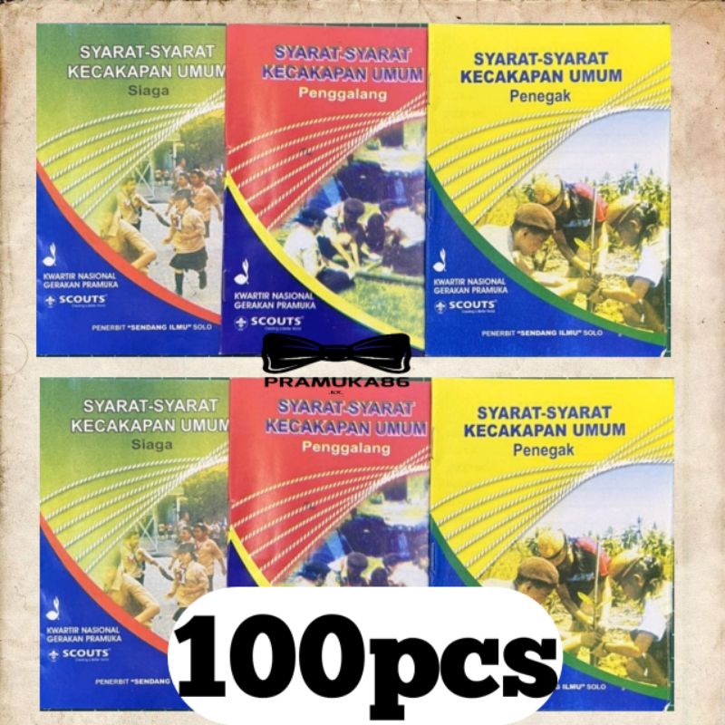 (100pcs) buku Sku Besar Siaga - Penggalang - Penegak