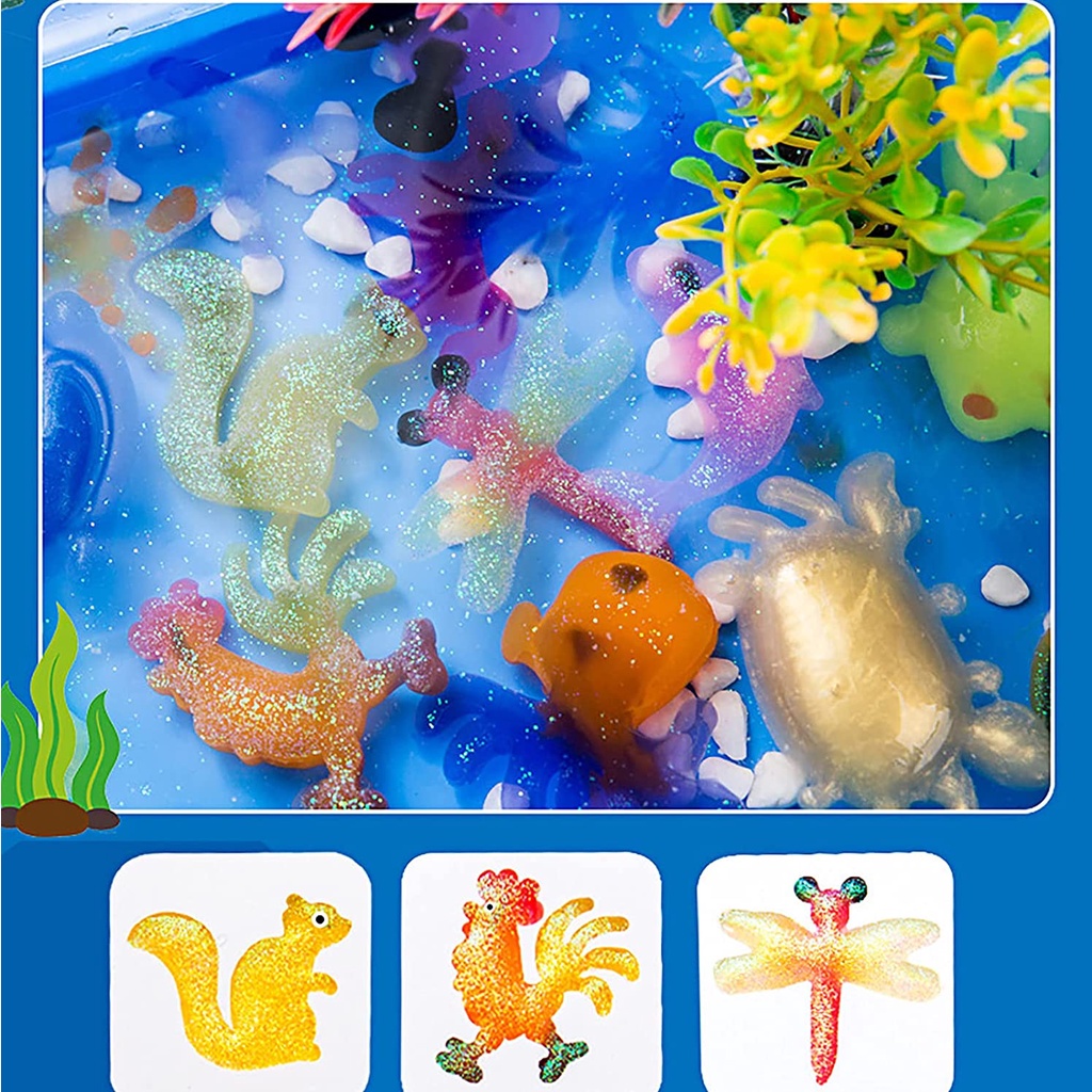 Mainan Edukasi Magical Waterscape DIY Kreatif Mainan Jelly Edukasi - Water Elf Beads for Animal Kit Party Favors Gifts