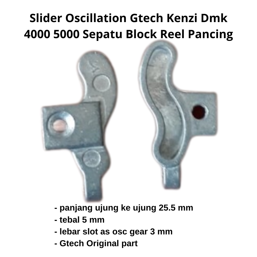 Slider Oscillation Gtech Kenzi Dmk 4000 5000 Sepatu Block Reel Pancing
