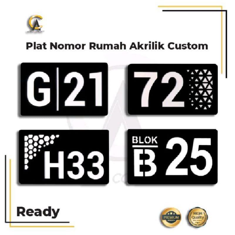 plat nomor rumah modern/plat nomor rumah akrikik/plat nomor rumah akrilik /plat nomor