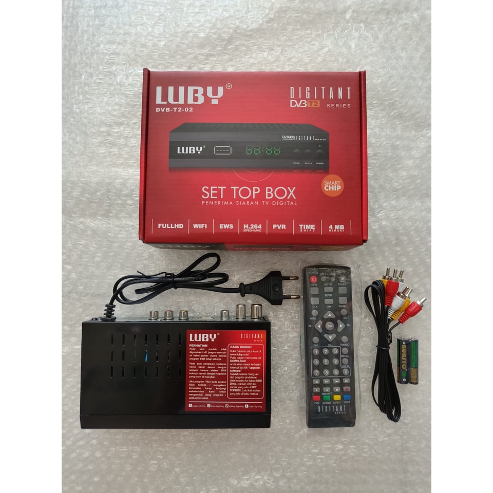 Set Top Box STB Digital Matrix Apple Merah Luby Hinomaru Sanex