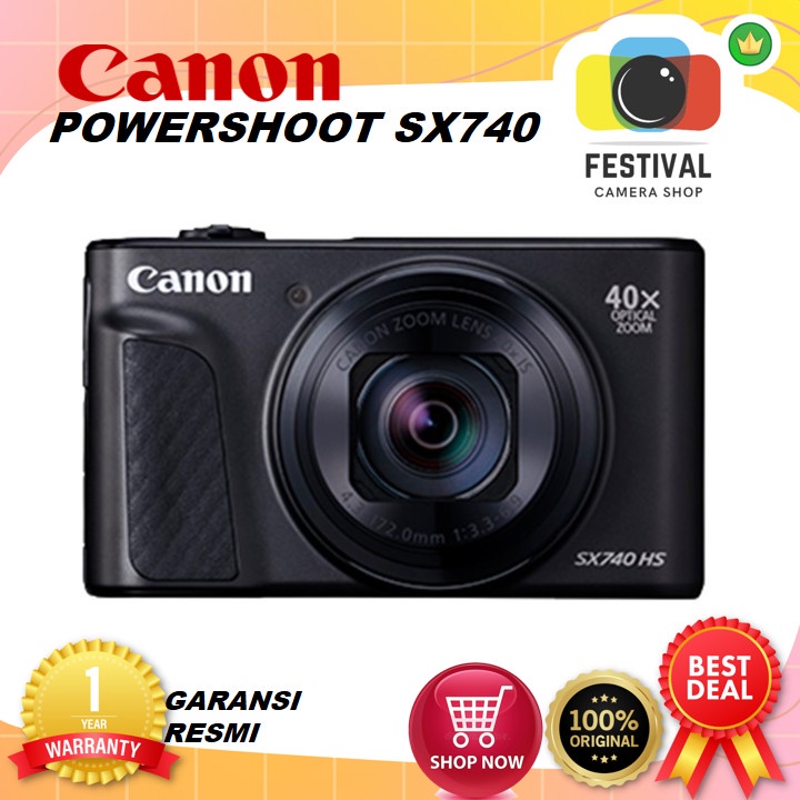 Canon PowerShot SX740 HS Digital Camera / Canon SX740 HS GARANSI RESMI