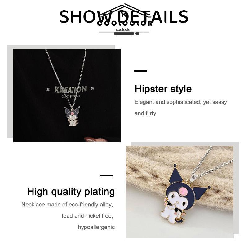 COD❤️Kalung Rantai Kartun Liontin Kulomi Cat Gaya Punk Untuk Perhiasan Pria Wanita- cl