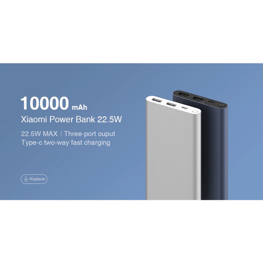 XIAOMI 22.5W Power Bank 10000mAh Pengisian Cepat 22.5W MAX