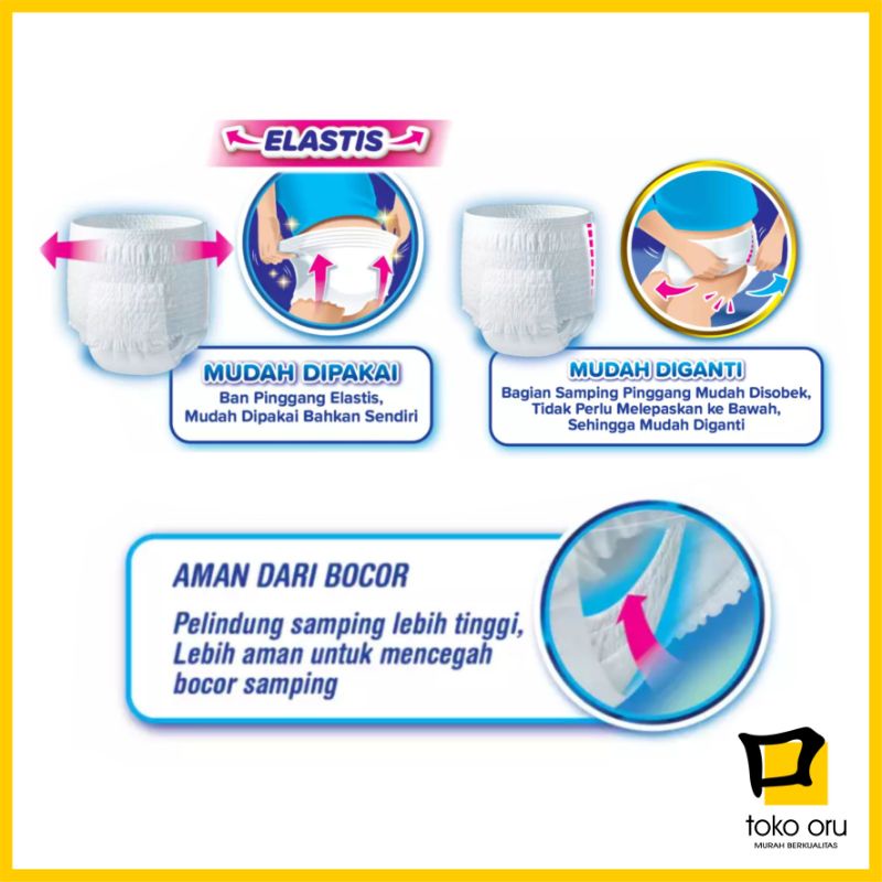 Popok Celana Lifree L 1 x 50 Sachet Pempers Dewasa