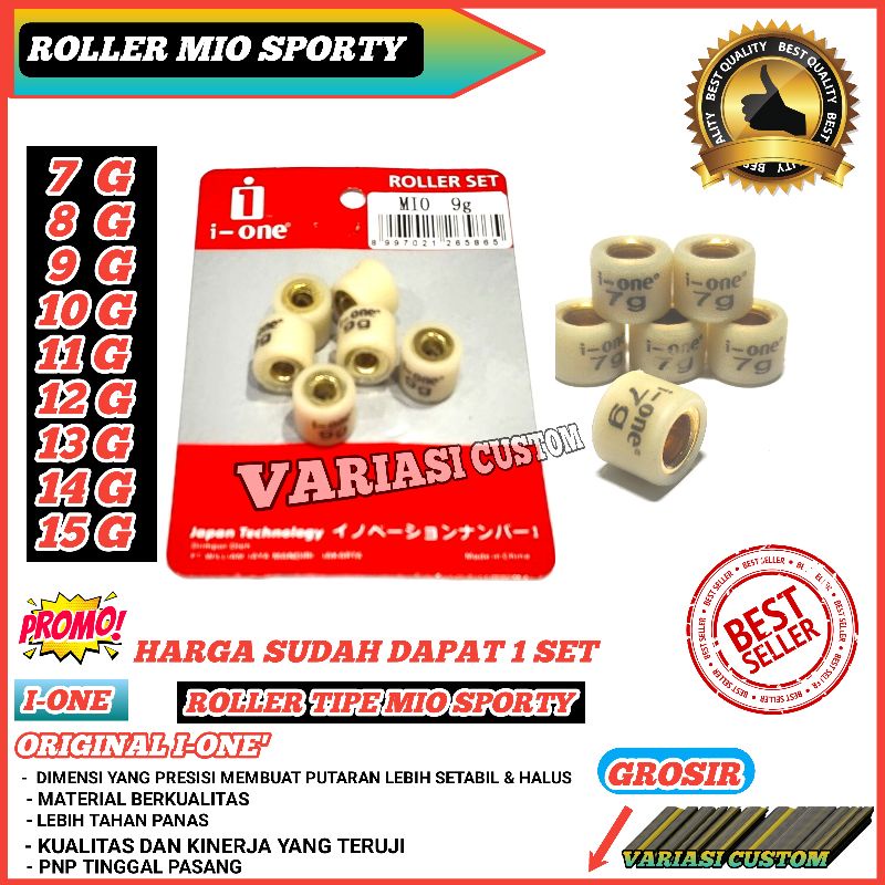 Roller Roler Loler Mio sporty 6 7 8 9 10 11 12 gram Racing Original Ione